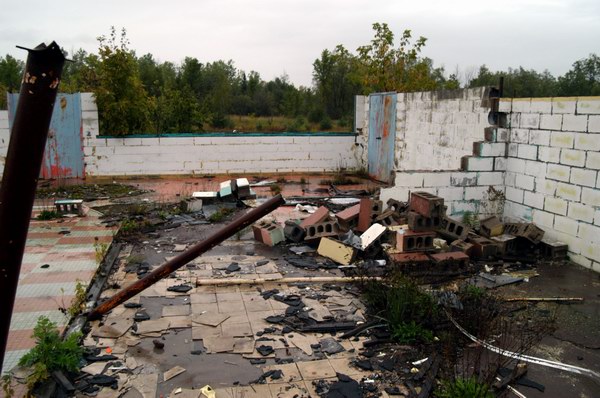 Lakes Drive-In Theatre - The Wreckage Of The Snack Bar